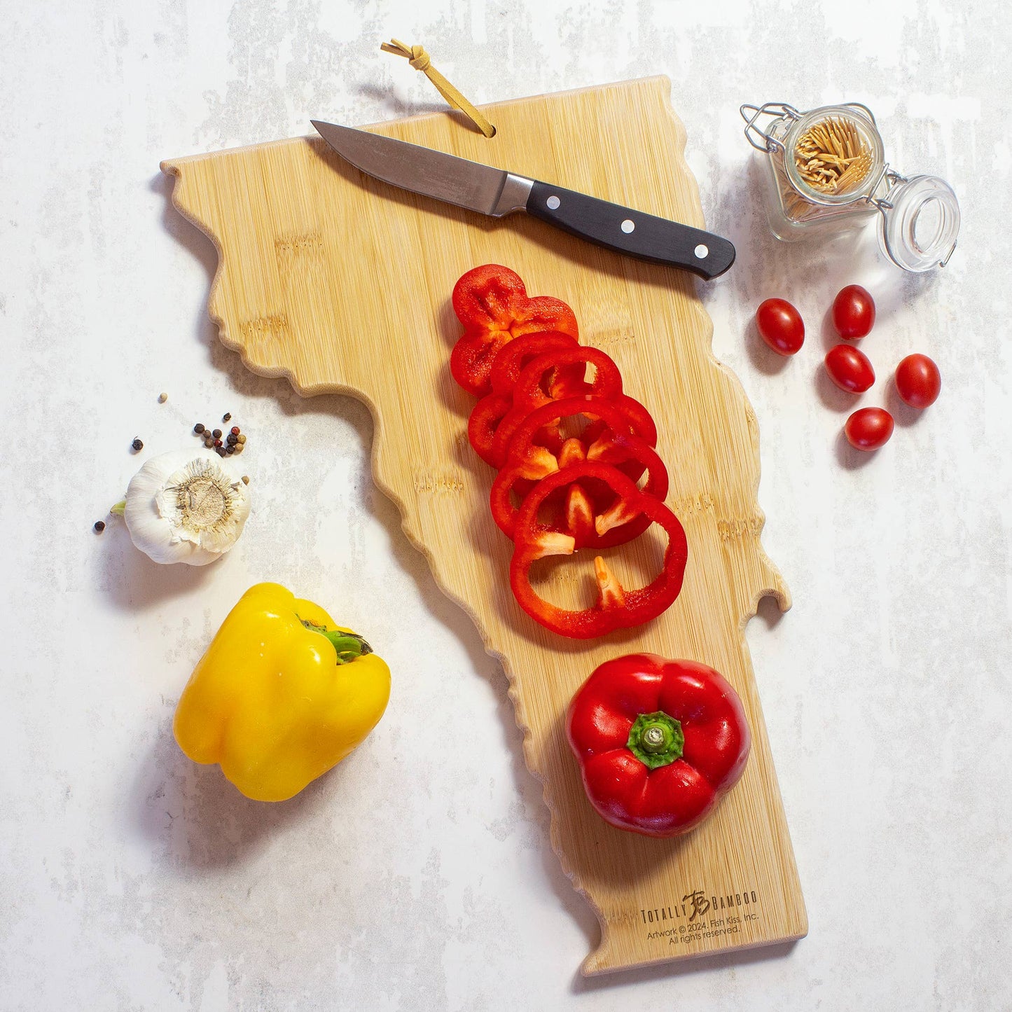 VERMONT CUTTING BOARD ARTWORK BY FISH KISS