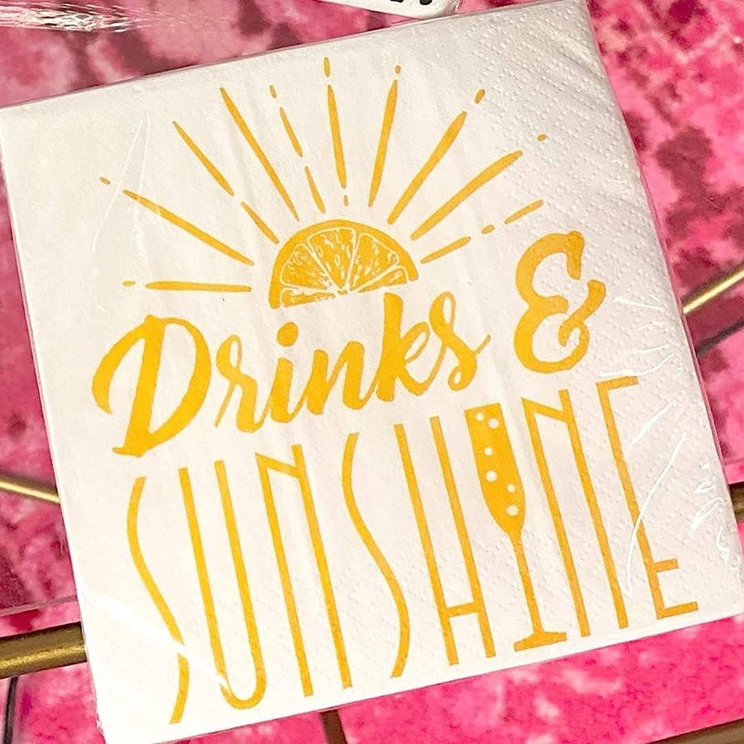 Cocktail Napkins: Drinks & Sunshine