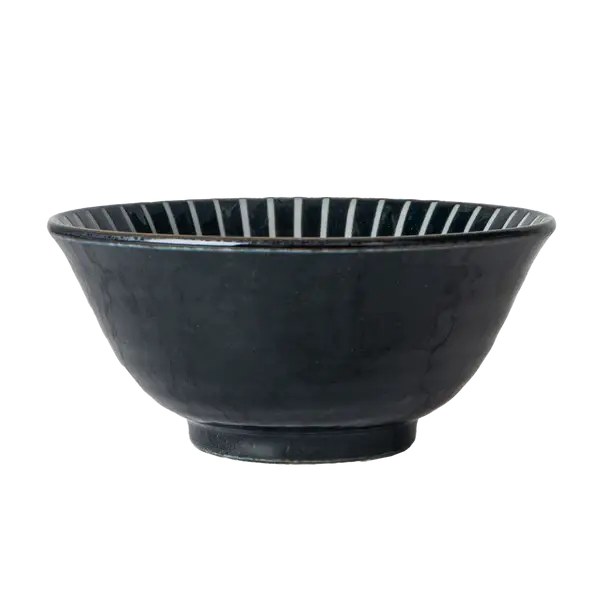 Hasui Tokusa Blue Porcelain Bowl 6"