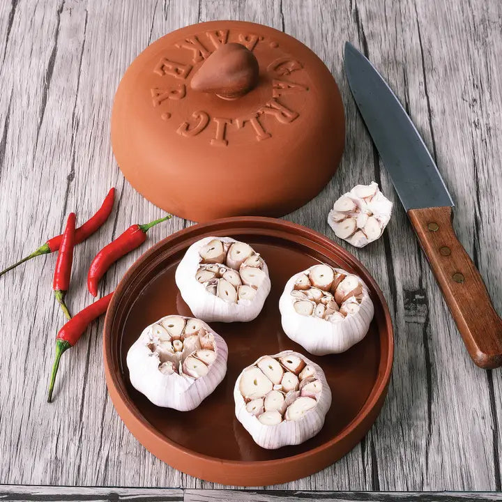 TERRA COTTA GARLIC BAKER 7"