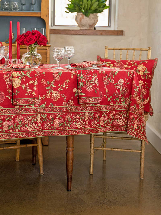 Milene Tablecloth - Red: 60x90