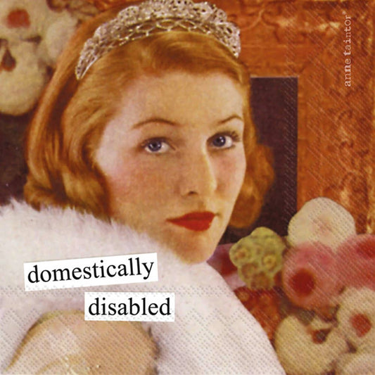 COCKTAIL NAPKINS DOMESTICALLY DISABLED 20-PACK