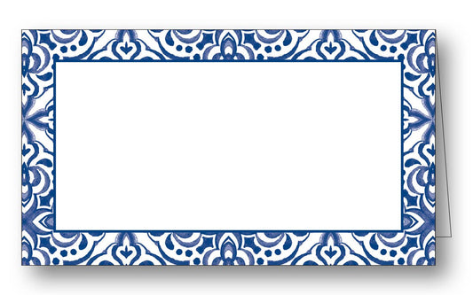 PLACE CARDS MALTESE WATERCOLOR NAVY