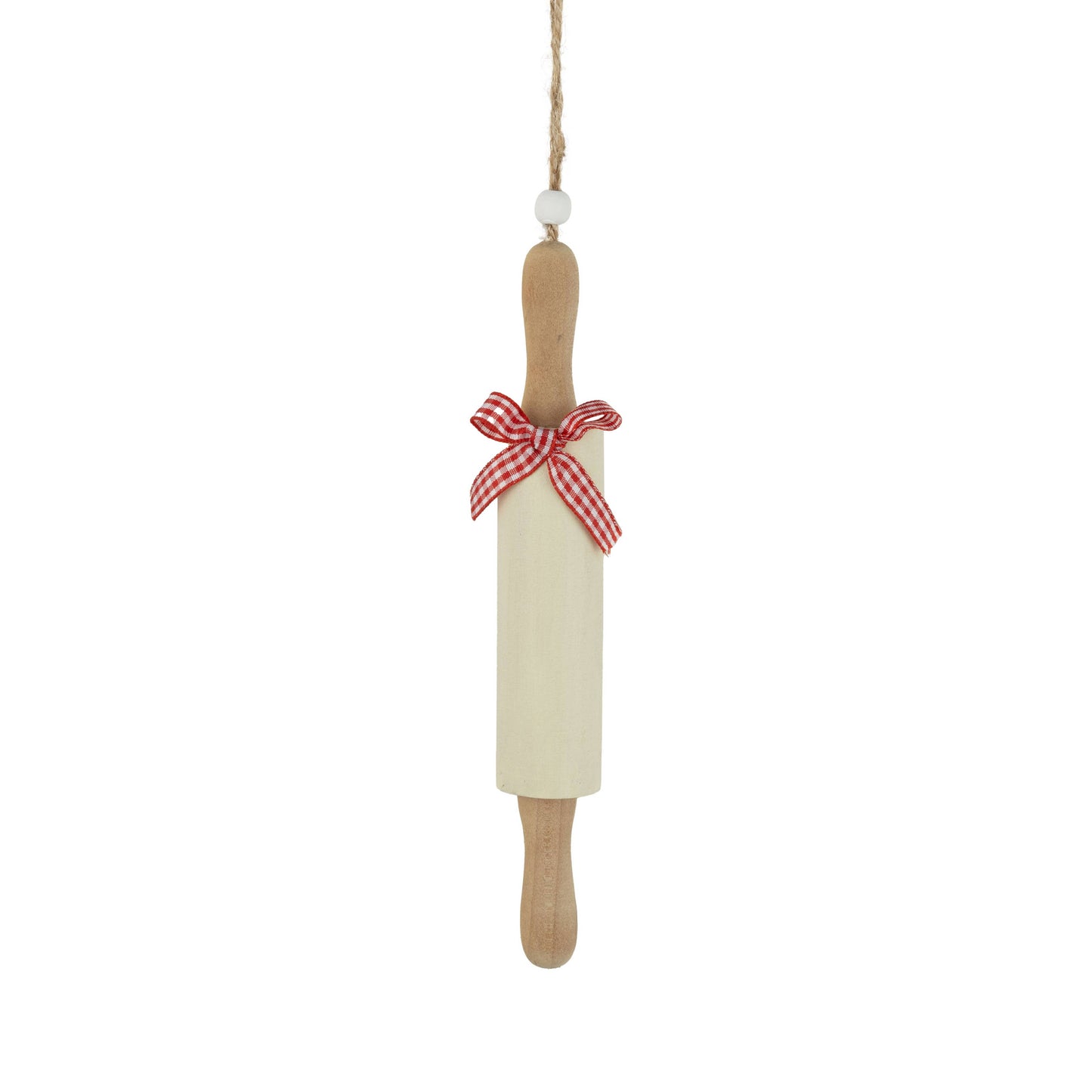 WOOD ROLLING PIN ORNAMENT 7"