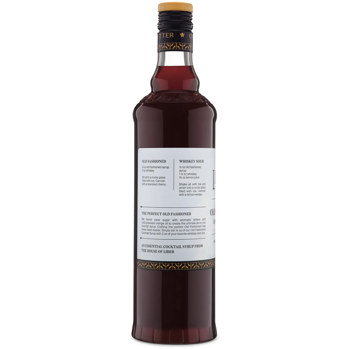 Old Fashioned Cocktail Syrup: 750 mL