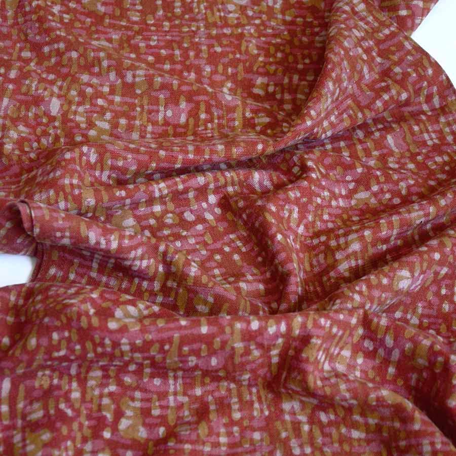 Summer Table Runner Block Print - Barkha Orange