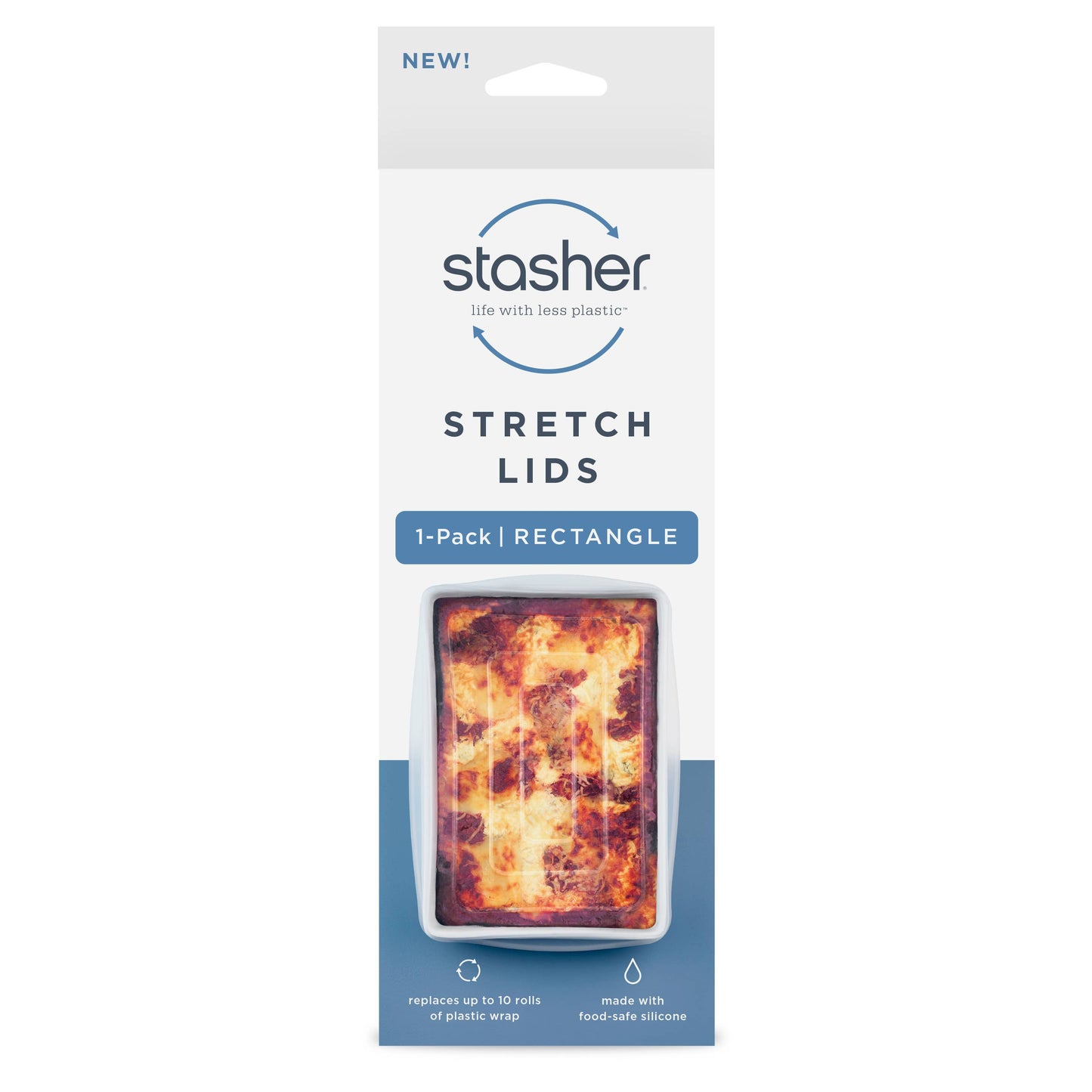 STASHER RECTANGLE 9X13 STRETCH LIDS