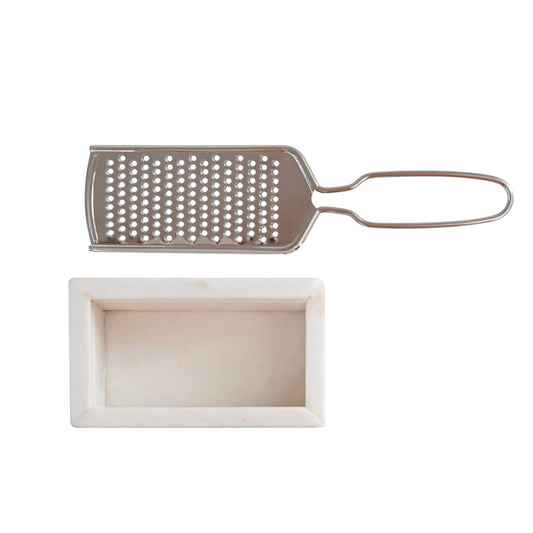 MARBLE AND STAINLESS STEEL GRATER