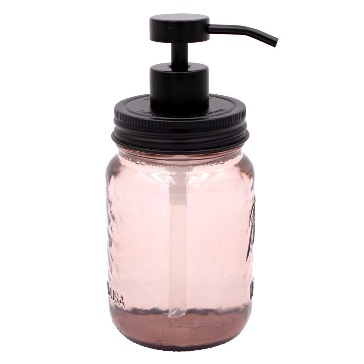 Matte Black Soap Pump Lid Kit for Mason Jars: Matte black / Wide mouth