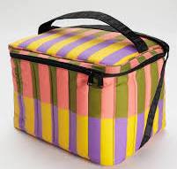 PUFFY COOLER BAG  SUNSET QUILT STRIPE