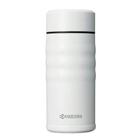TWIST TOP CERAMIC INSULATED MUG 12 OZ WHITE