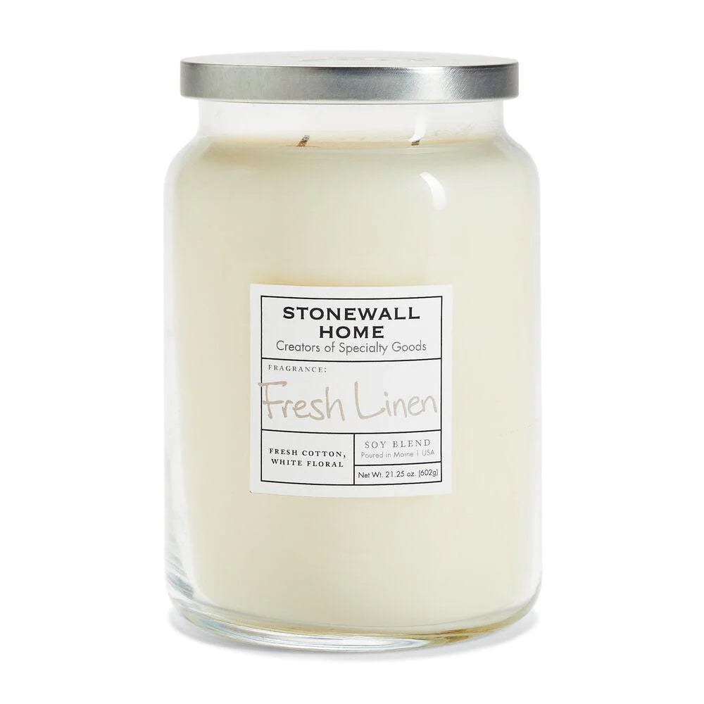 FRESH LINEN CANDLE  21 OZ