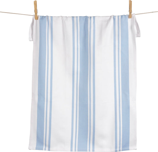 KAF Home Centerband Chef's Kitchen Towel - 20" x 30": Sky
