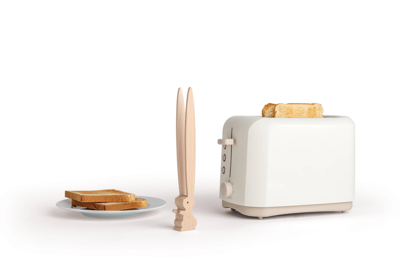 Bernie Bunny Toast Tongs - Wood Utensils & Kitchen Gadget