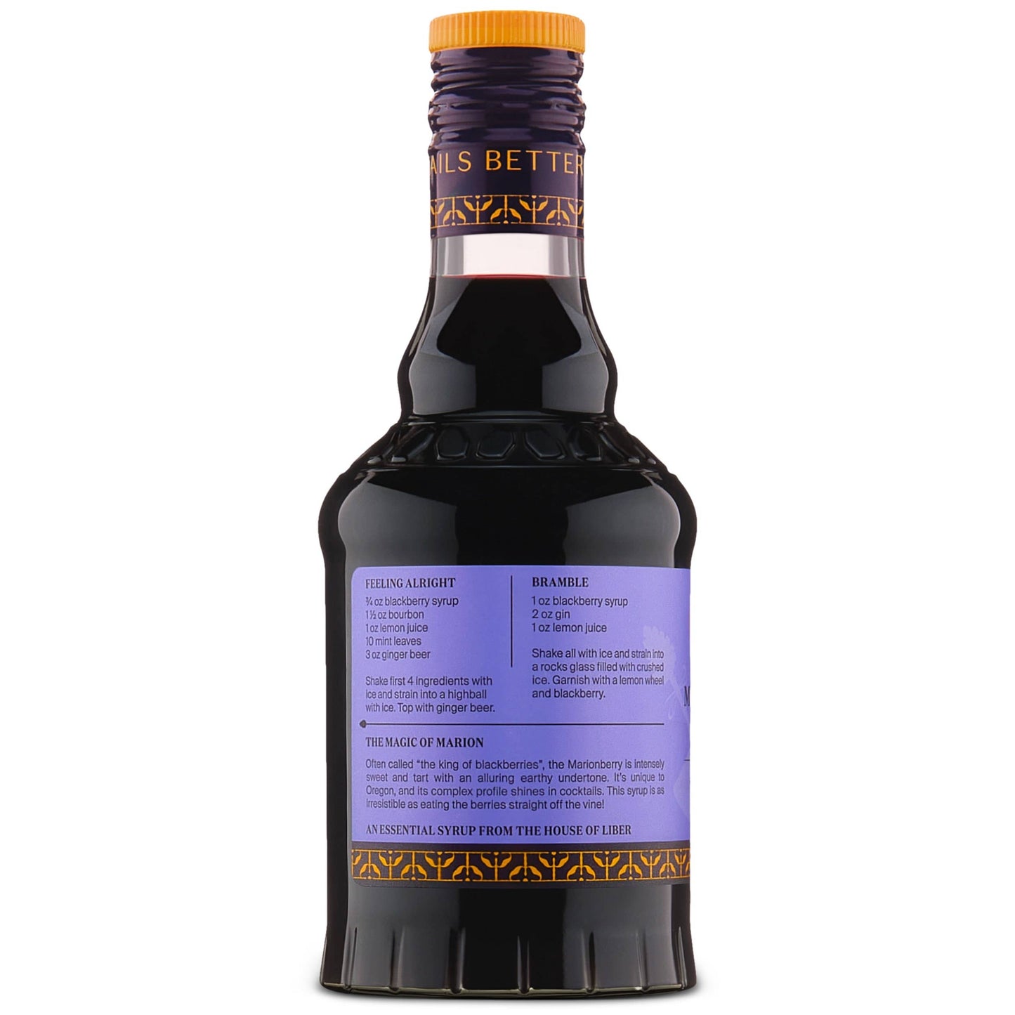 MARION BLACKBERRY SYRUP 375 ML