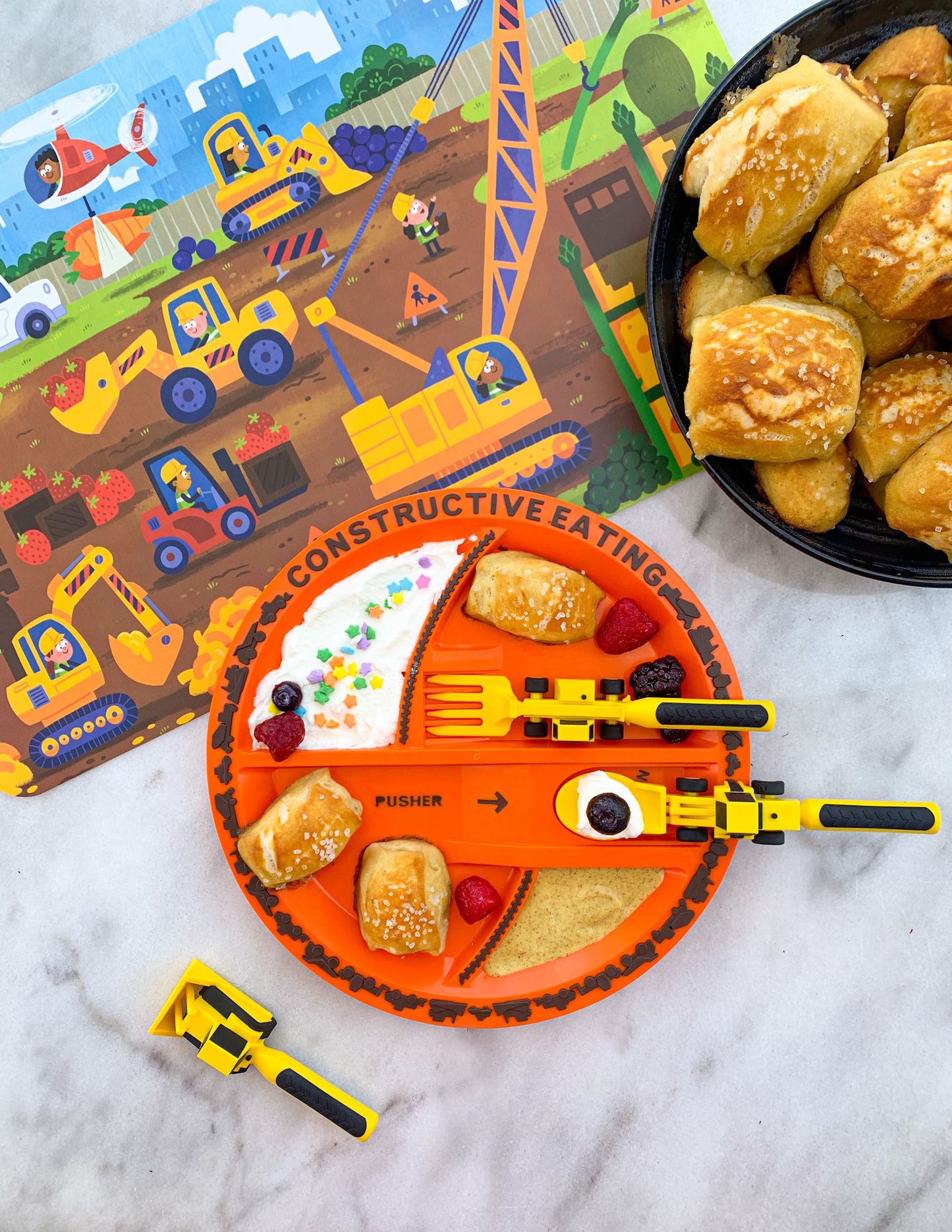 SET OF 3 CONSTRUCTION UTENSILS: YELLOW