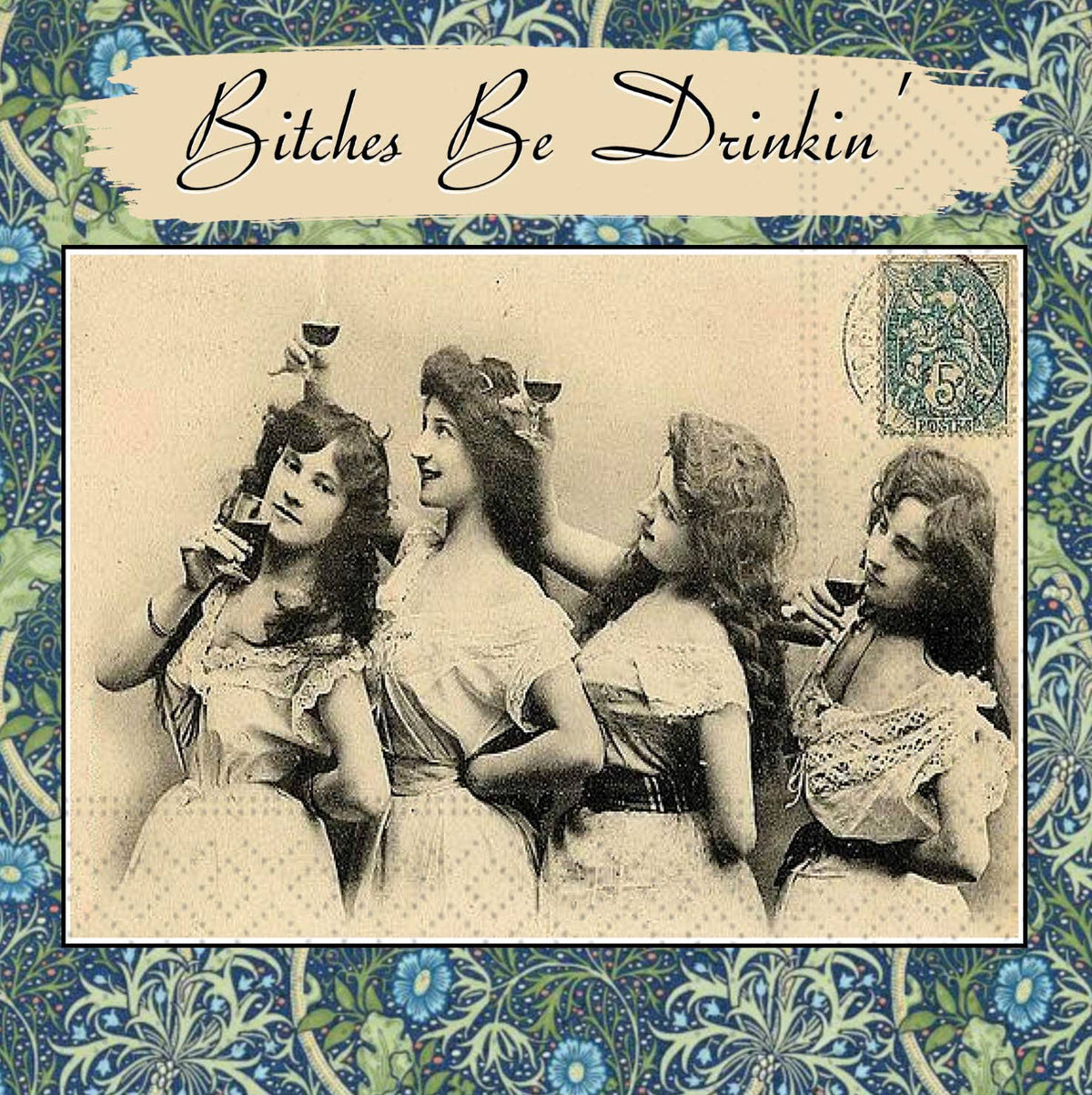 BE DRINKIN COCKTAIL NAPKIN