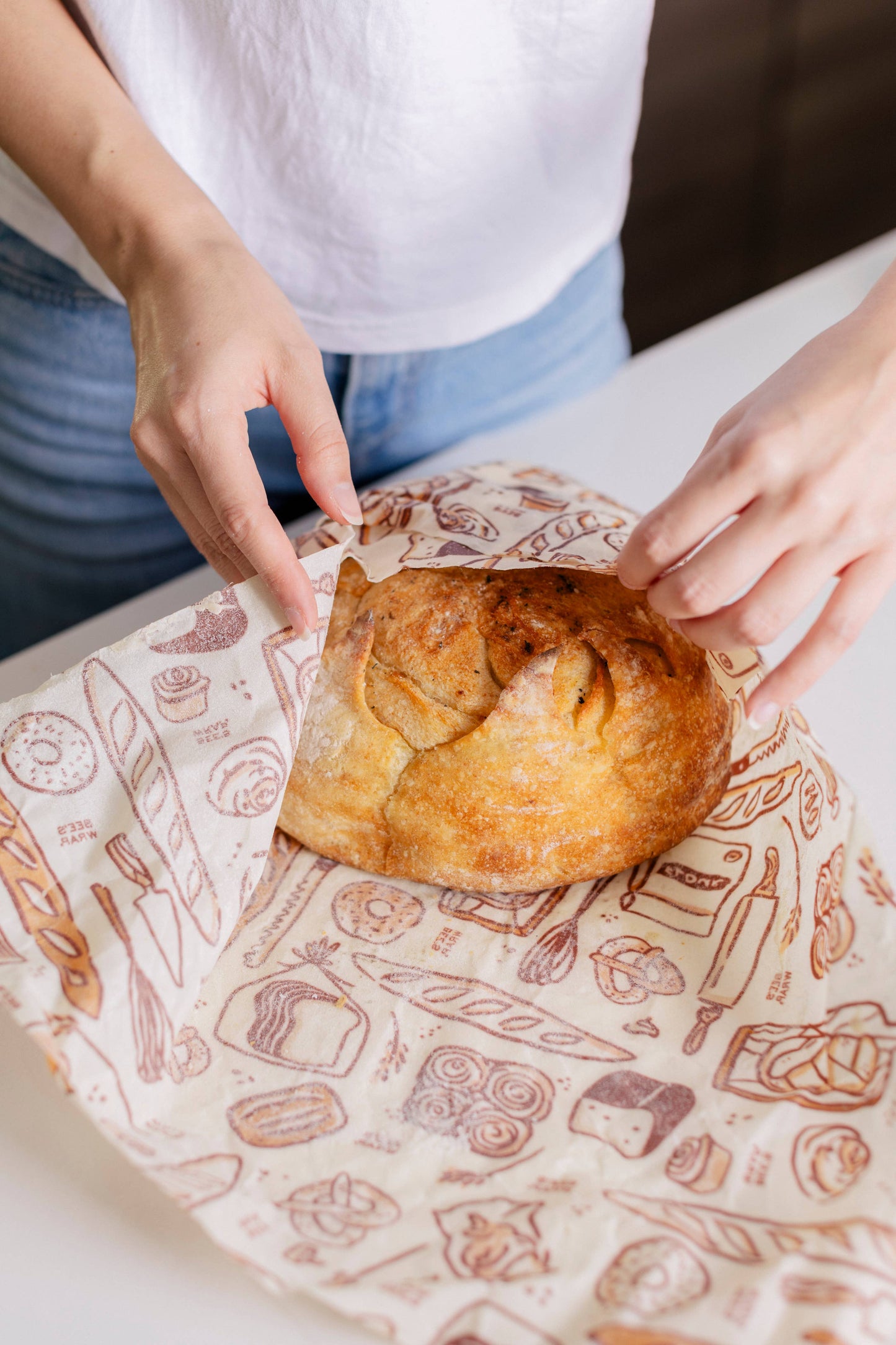 BAKERY LANE - BREAD WRAP, SEASONAL PRINT