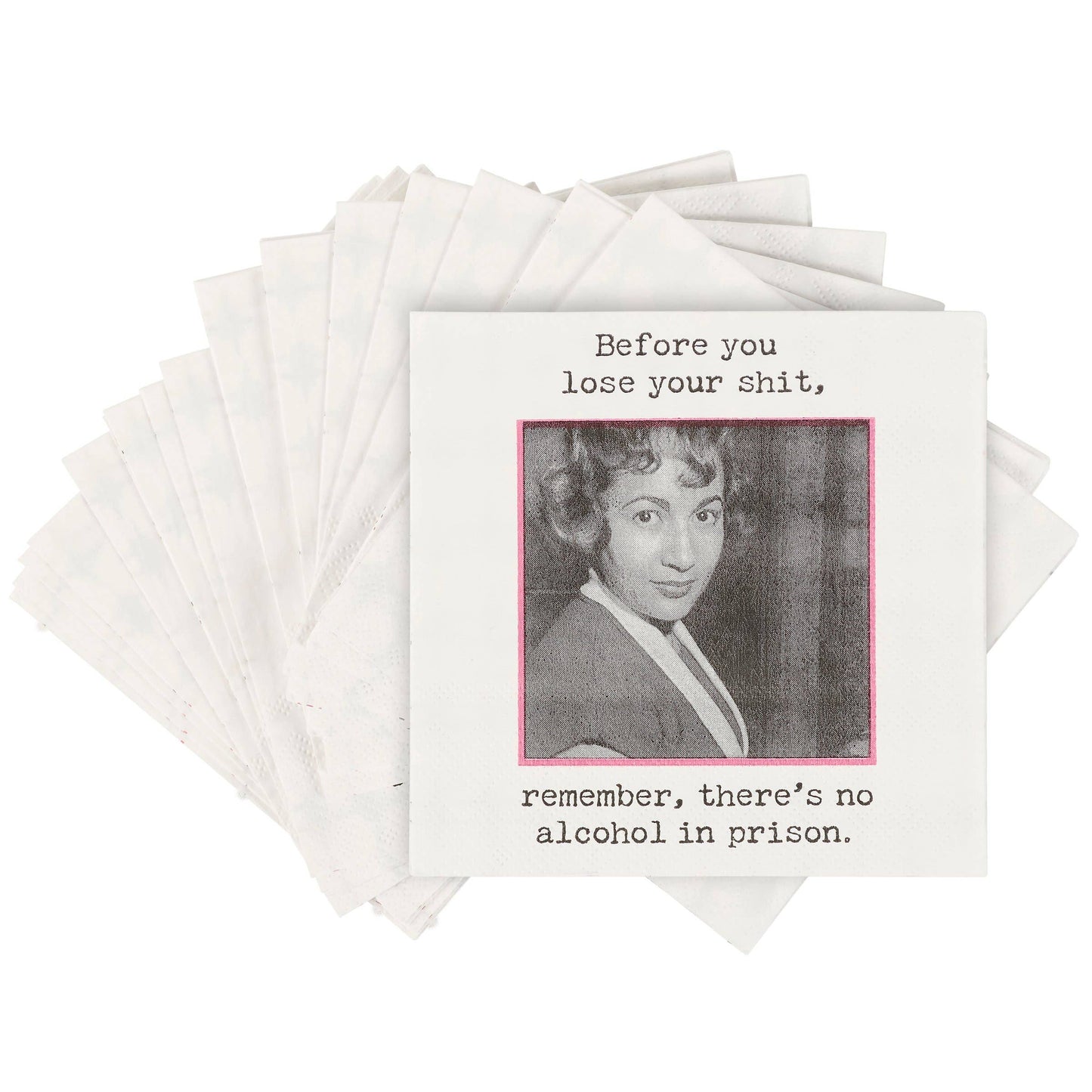 No Alcohol In Prison Beverage Napkin