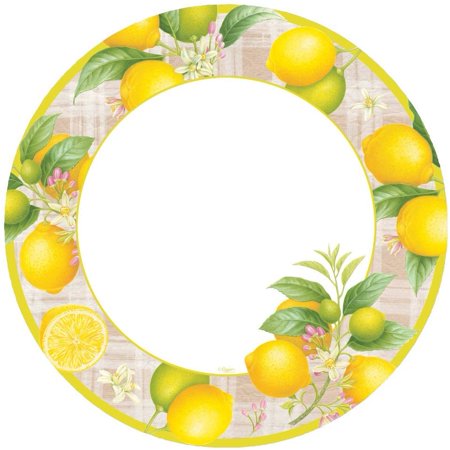 DESSERT PAPER PLATE CITRON 8IN