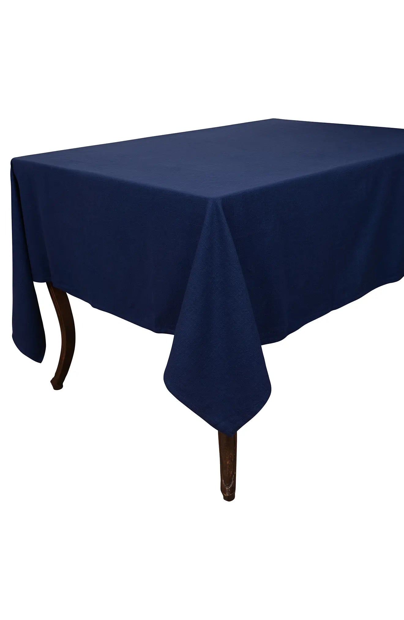 WASHED RUSTIC TABLECLOTH70"X90" MEDIEVAL BLUE