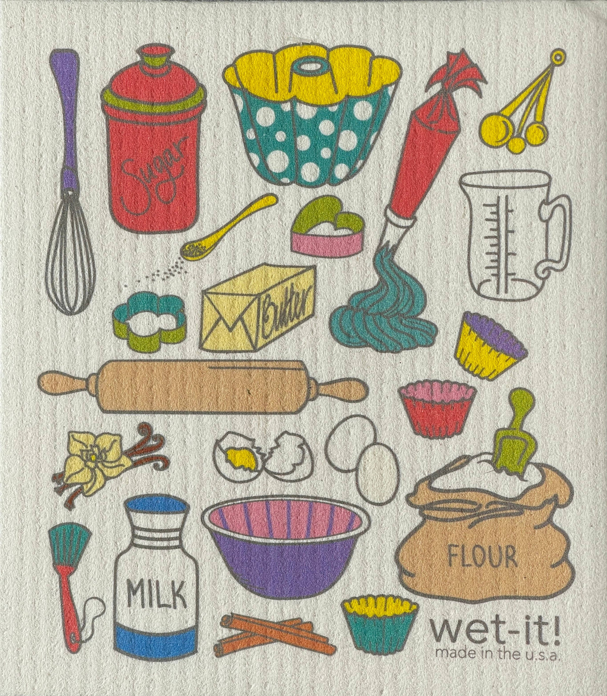 Baking Time Confetti Swedish Dish Cloth