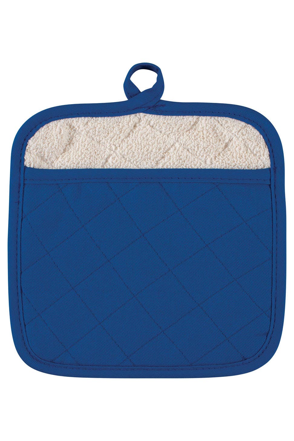 Pot Mitts - Terry Lined 9" x 9": Blue