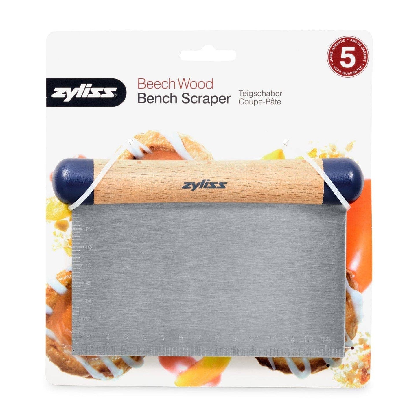 ZYLISS BENCH SCRAPER WITH MEASUREMENT MARKINGS