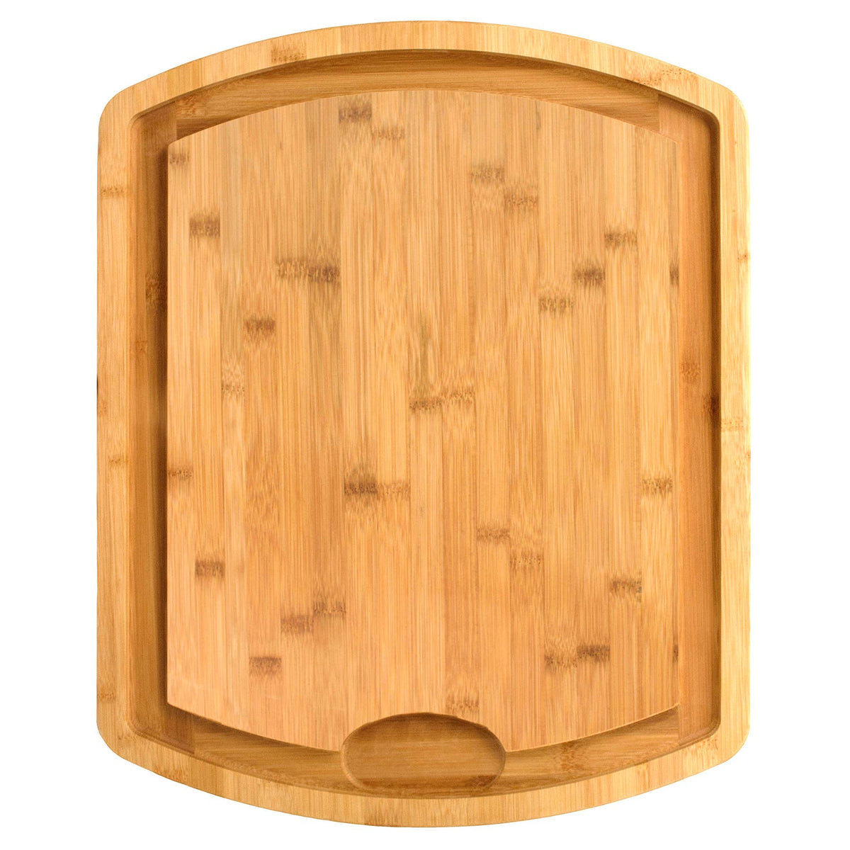 FARMHOUSE CARVER, BAMBOO CARVING BOARD W/ JUICE GROOVE