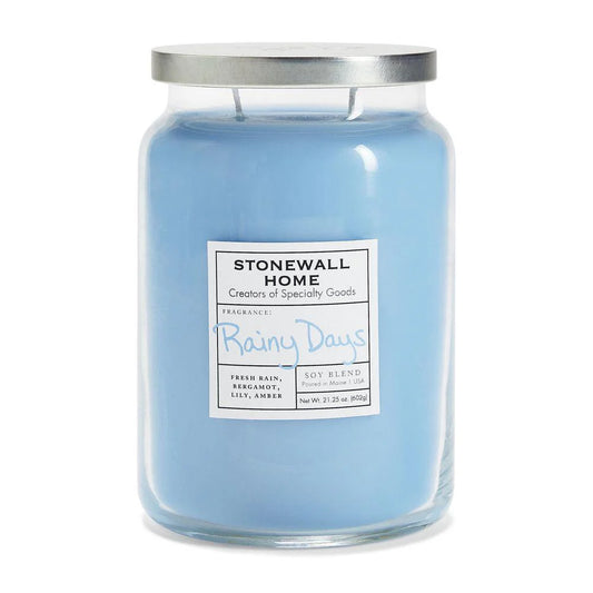 RAINY DAYS LARGE APOTHECARY JAR CANDLE 21.25OZ