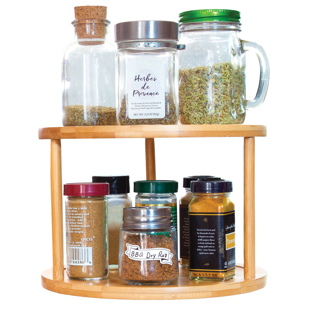 TB HOME TWO-TIER LAZY SUSAN TURNTABLE