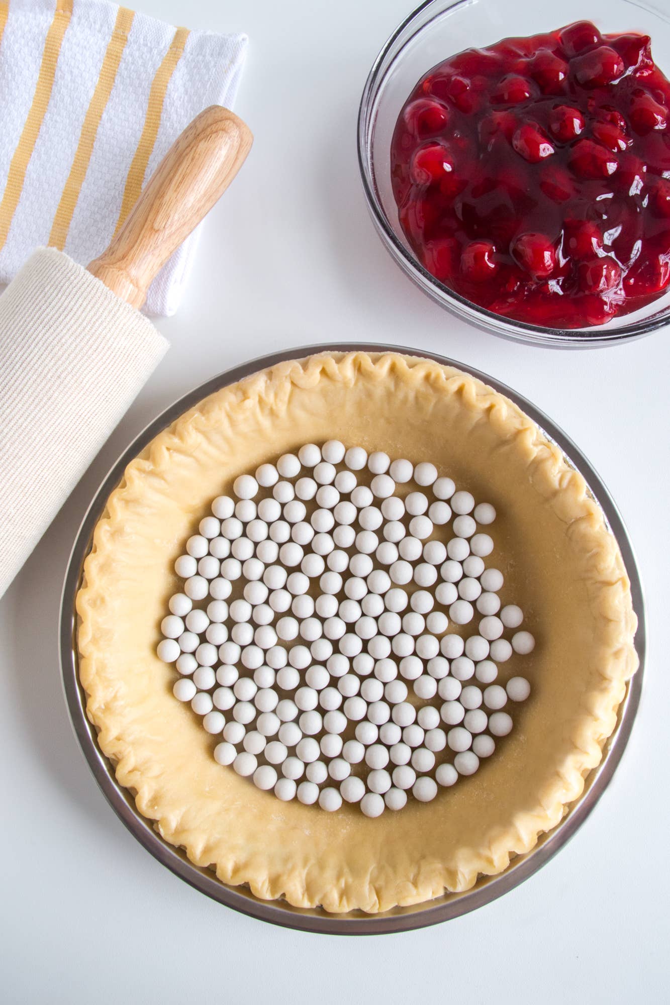 Ceramic Pie Weights with Mason Jar 9.5-Ounce