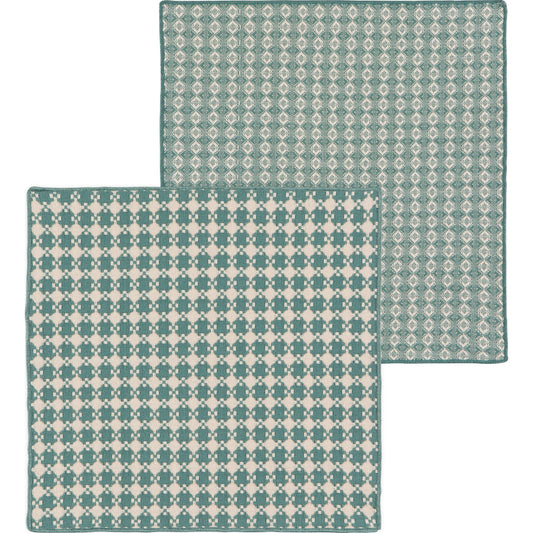 DISH CLOTHS SET OF 2 LAGOON