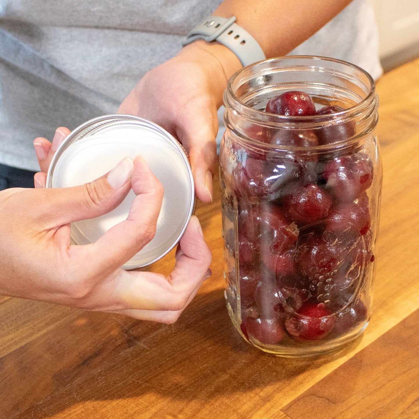 Stainless Steel Storage Lids w/ Silicone Seals for Mason Jar: Regular mouth