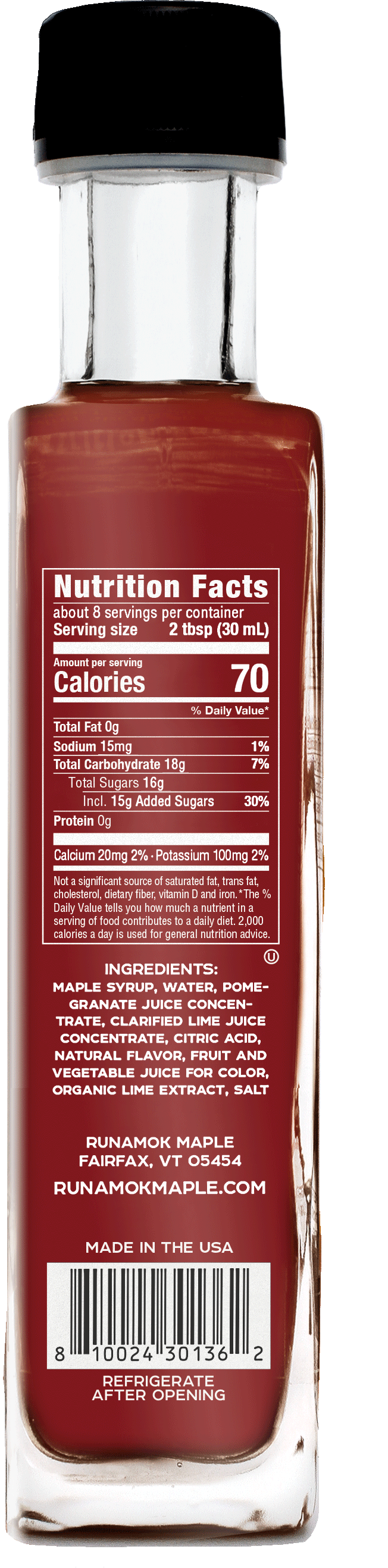 Maple Grenadine Cocktail  Mixer 250ml