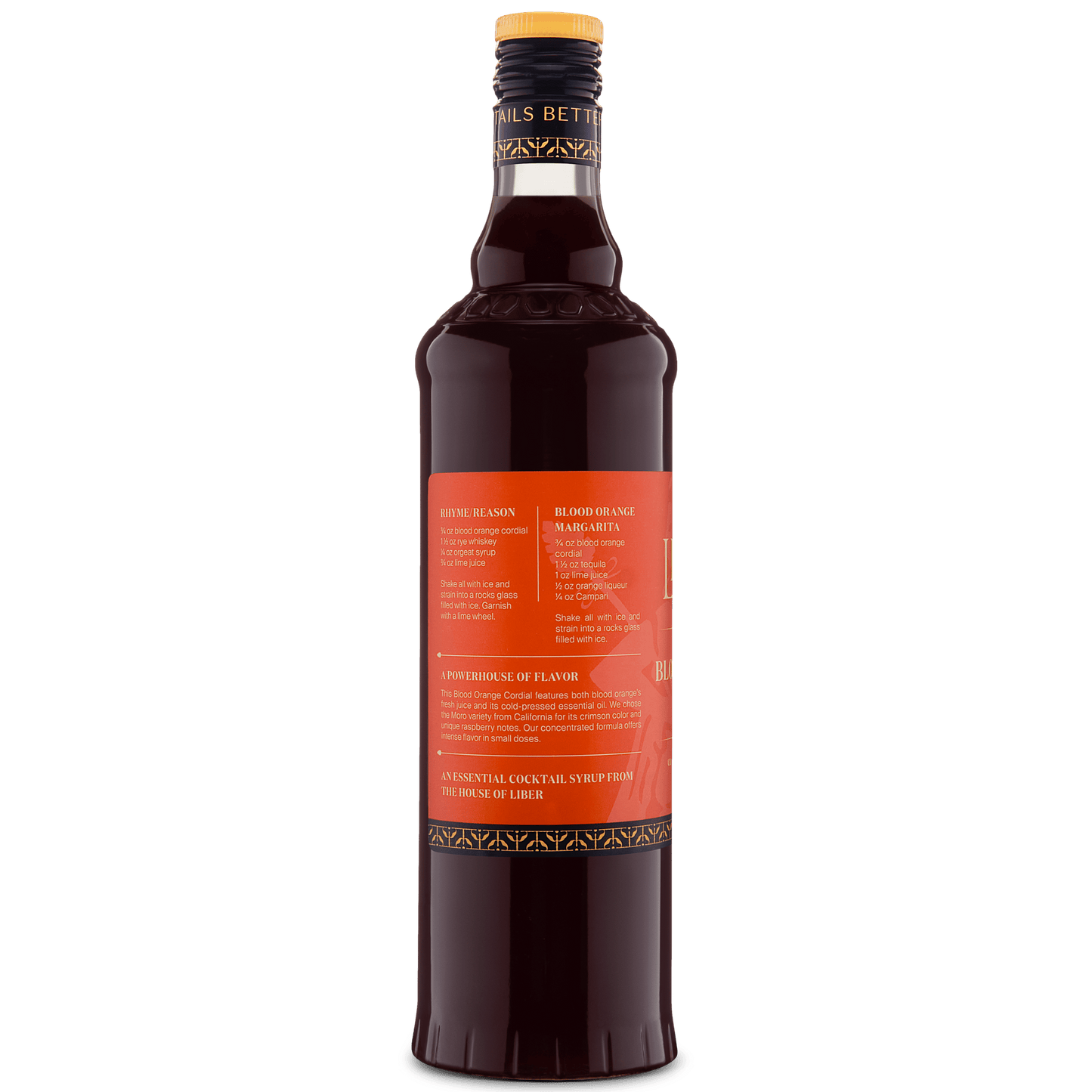 BLOOD ORANGE CORDIAL 375 ML
