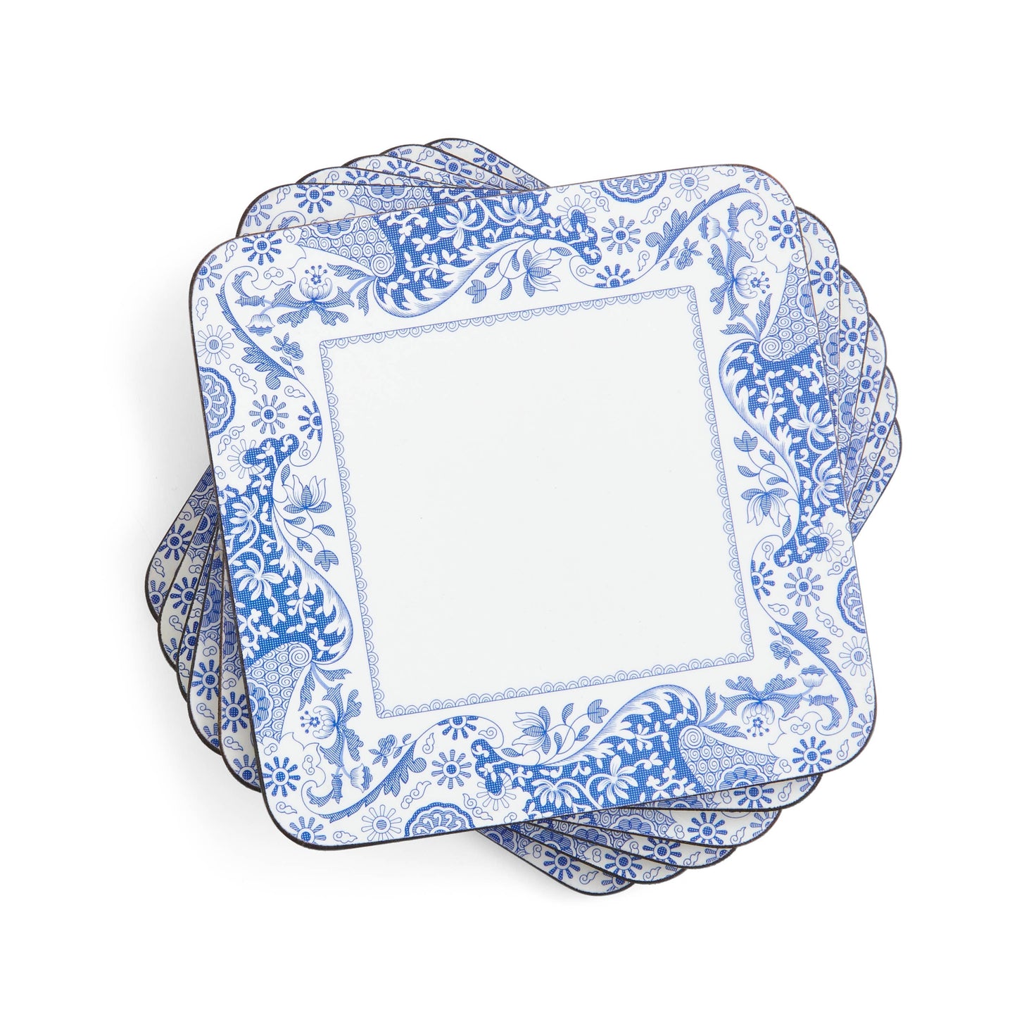 BROCATO COASTERS SET OF 6: CORK-BACKED BOARD / BROCATO