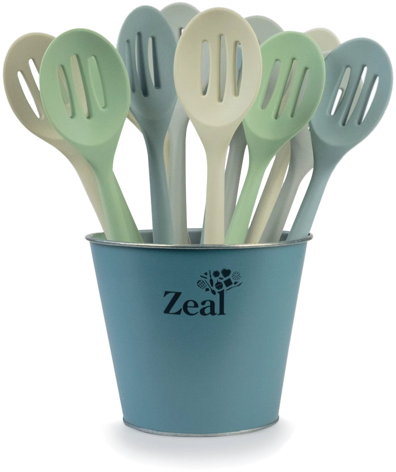 SILICONE SLOTTED SPOON 11"