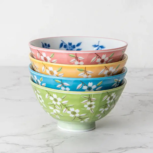 Porcelain Rice Bowl 4.5"  Pink
