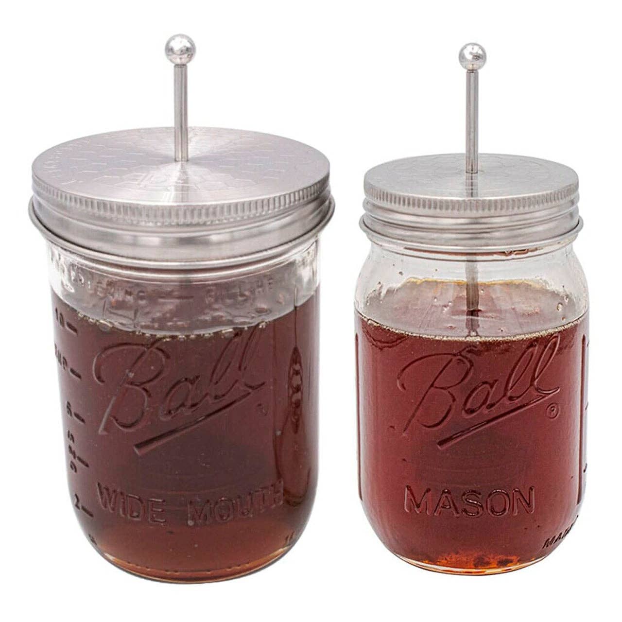 Honey Dipper Stainless Steel Lid for Mason Jars: Regular Mouth