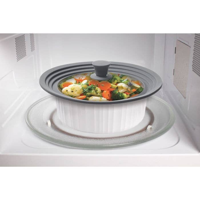 UNIVERSAL POT LID AND MICROWAVE COOKING COVER