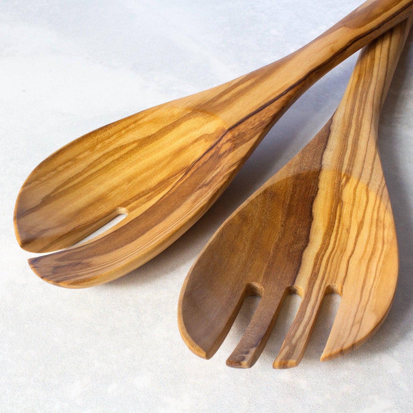 ROCK & BRANCH® OLIVE WOOD SALAD SERVING SET