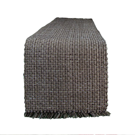 TWEED TABLE RUNNER - ESPRESSO - 54"L
