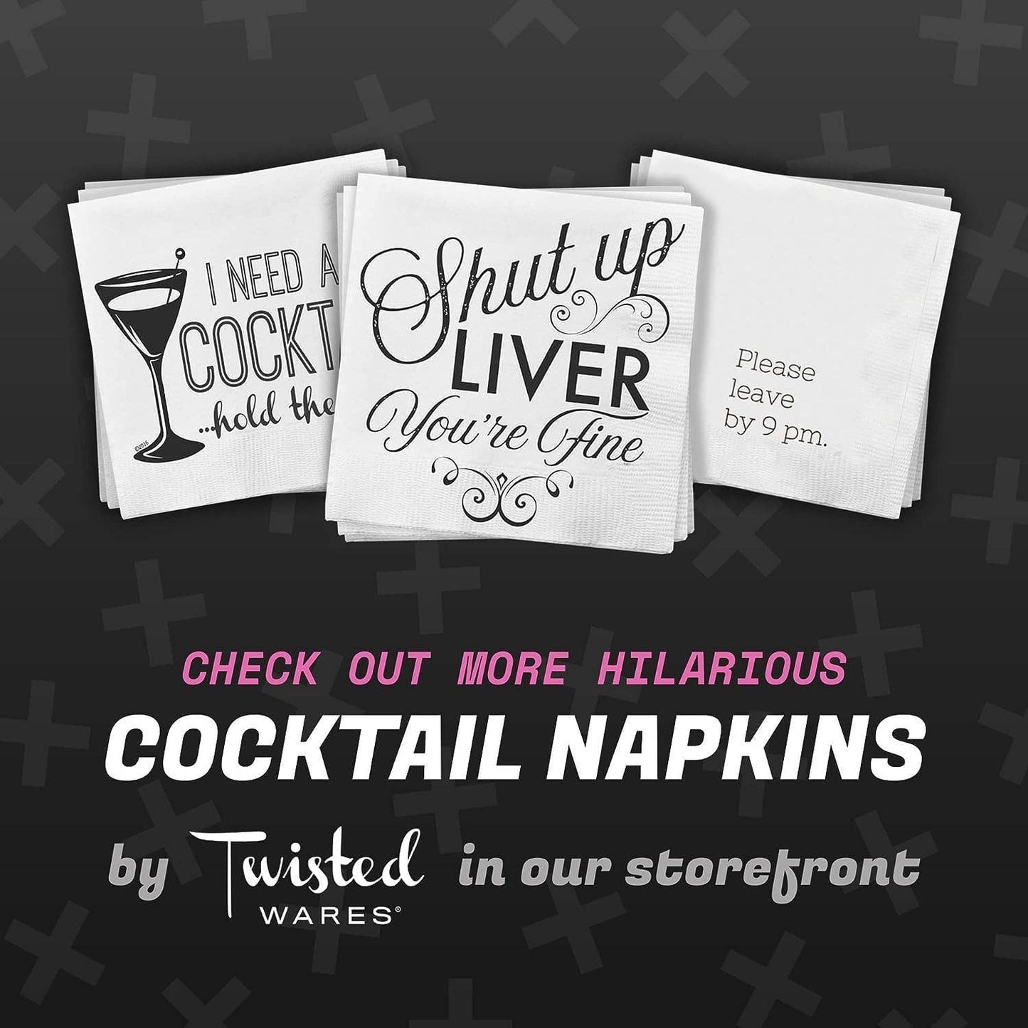Twisted Wares Funny Cocktail Napkins – FUELED by ALCOHOL