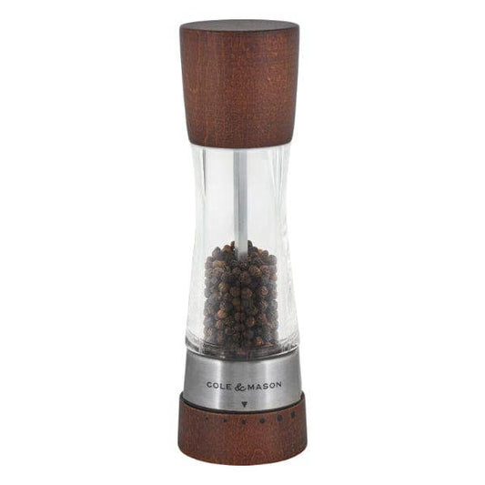 COLE & MASON DERWENT PEPPER MILL, FOREST WOOD