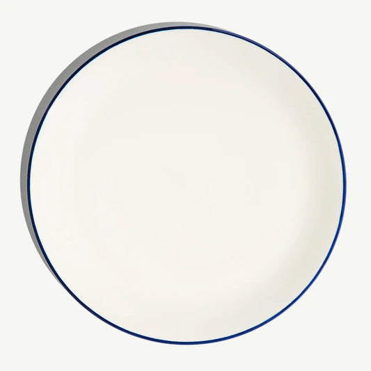 DINNER PLATE NAVY RIM 10.5" SINGLE