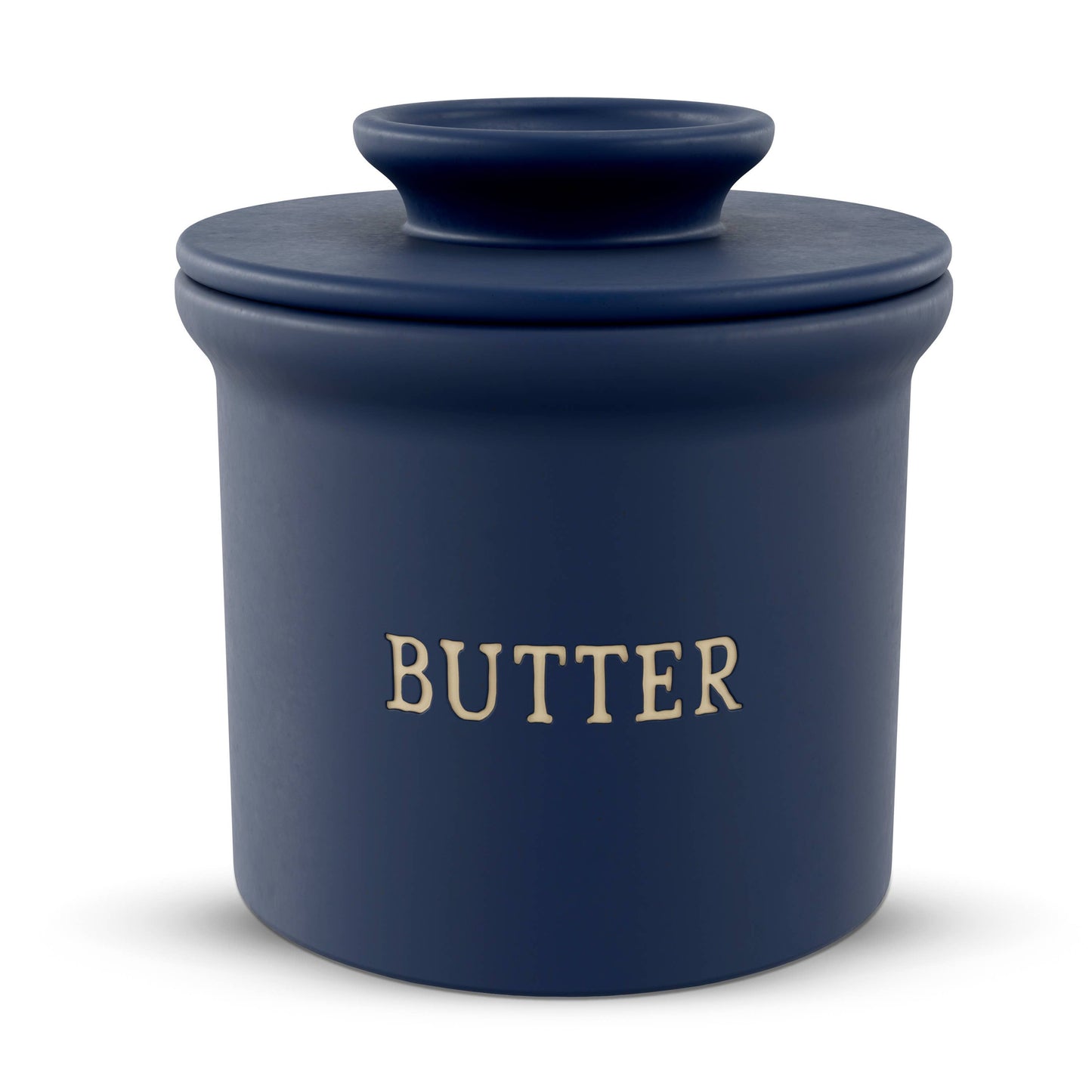 KOOK FRENCH BUTTER KEEPER DISH, CERAMIC: OATMEAL