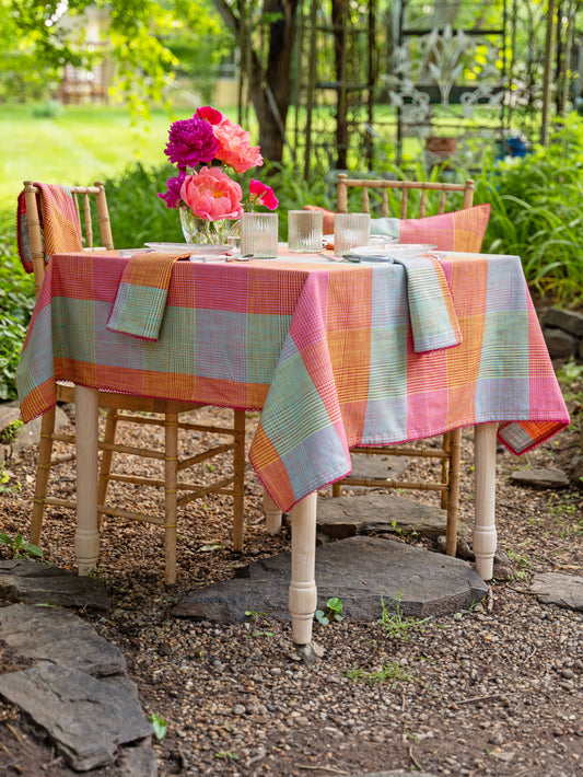 APRIL CORNELL TABLECLOTH MADRAS 54x54"