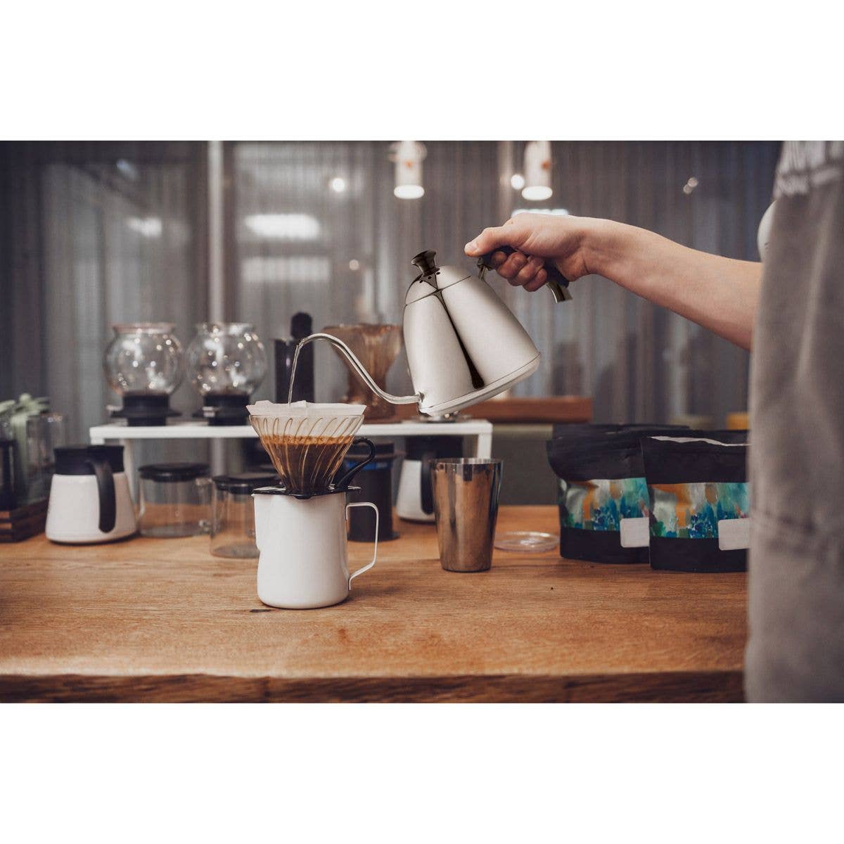 FINO POUR OVER GOOSENECK KETTLE, 48OZ