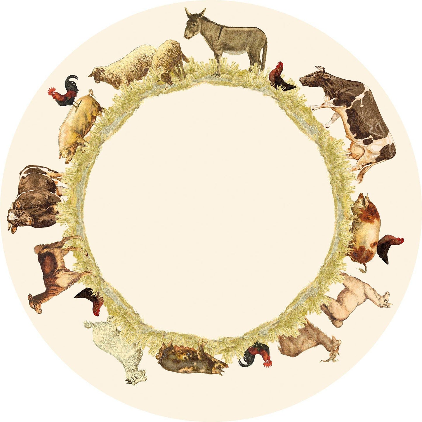 Farm Animals Paper Placemat